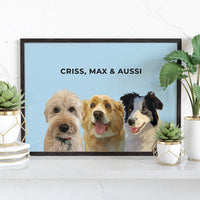 Thumbnail for Modern Pet Portrait (3 Pets)