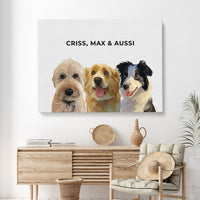 Thumbnail for Modern Pet Portrait (3 Pets)