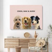 Thumbnail for Modern Pet Portrait (3 Pets)