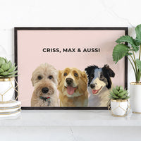 Thumbnail for Modern Pet Portrait (3 Pets)