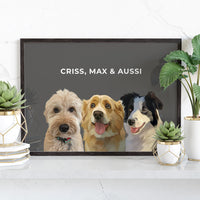 Thumbnail for Modern Pet Portrait (3 Pets)