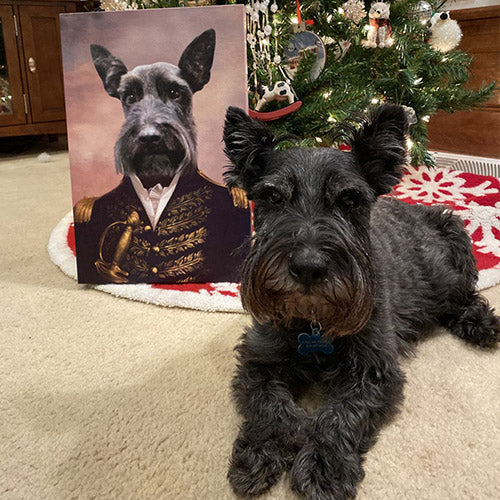 The Admiral Custom Pet Portrait - Pet Portraits