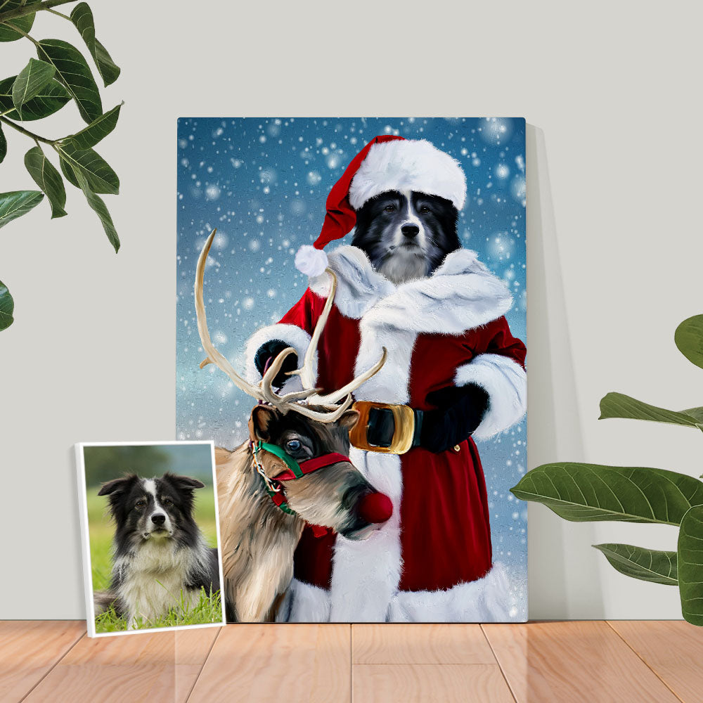 Santa with Rudolph