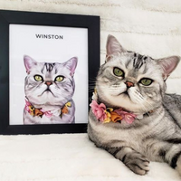 Thumbnail for Modern Pet Portrait (1 Pet)