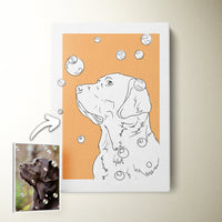 Thumbnail for Custom Modern Pet Sketch