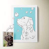 Thumbnail for Custom Modern Pet Sketch