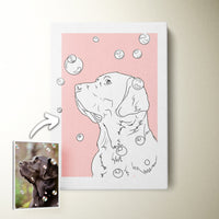 Thumbnail for Custom Modern Pet Sketch