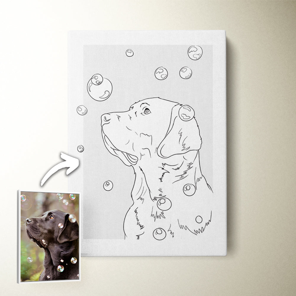 Custom Modern Pet Sketch