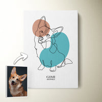 Thumbnail for Minimalist Line Art Pet Portrait