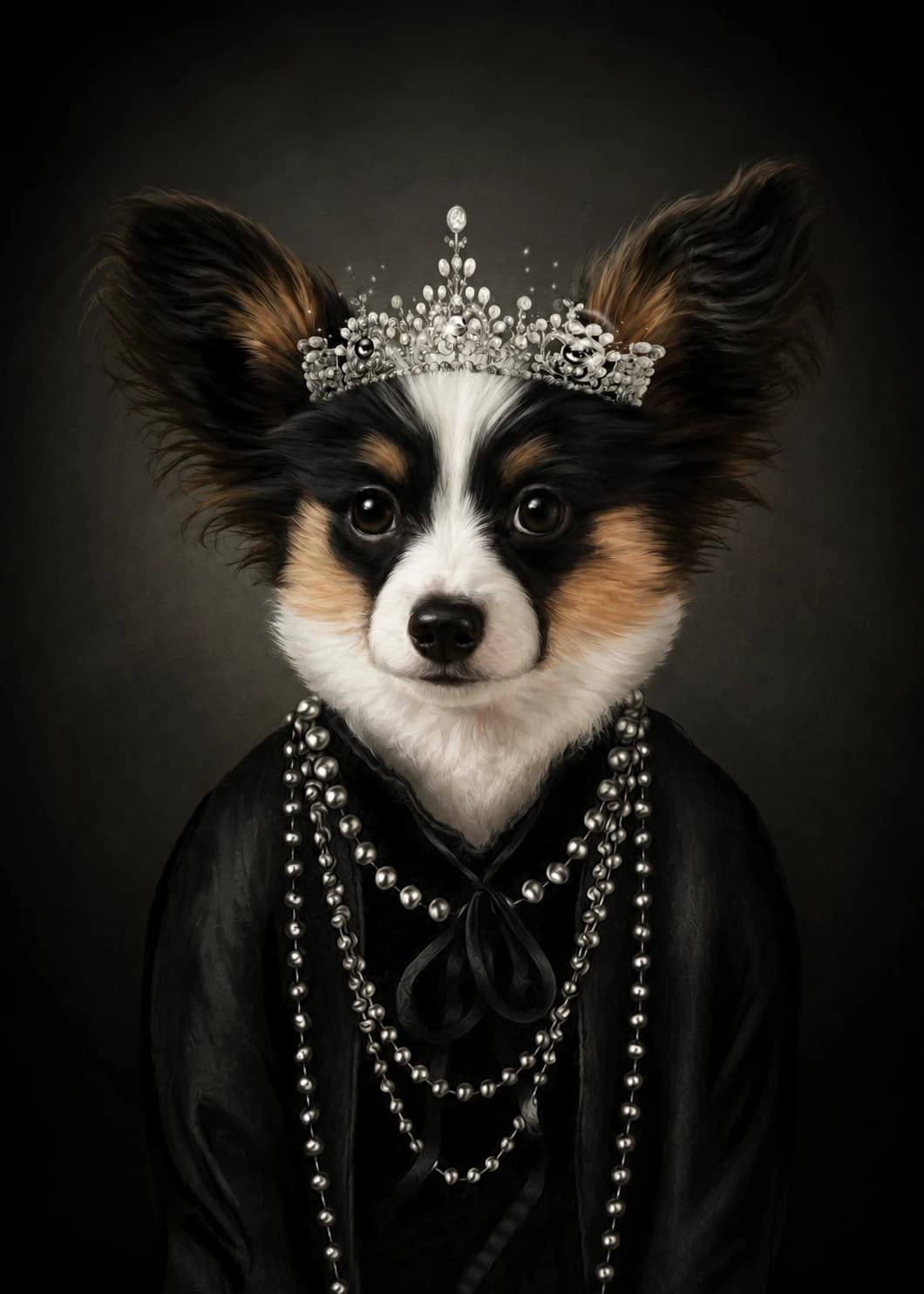 Lady Iconic pet portrait style
