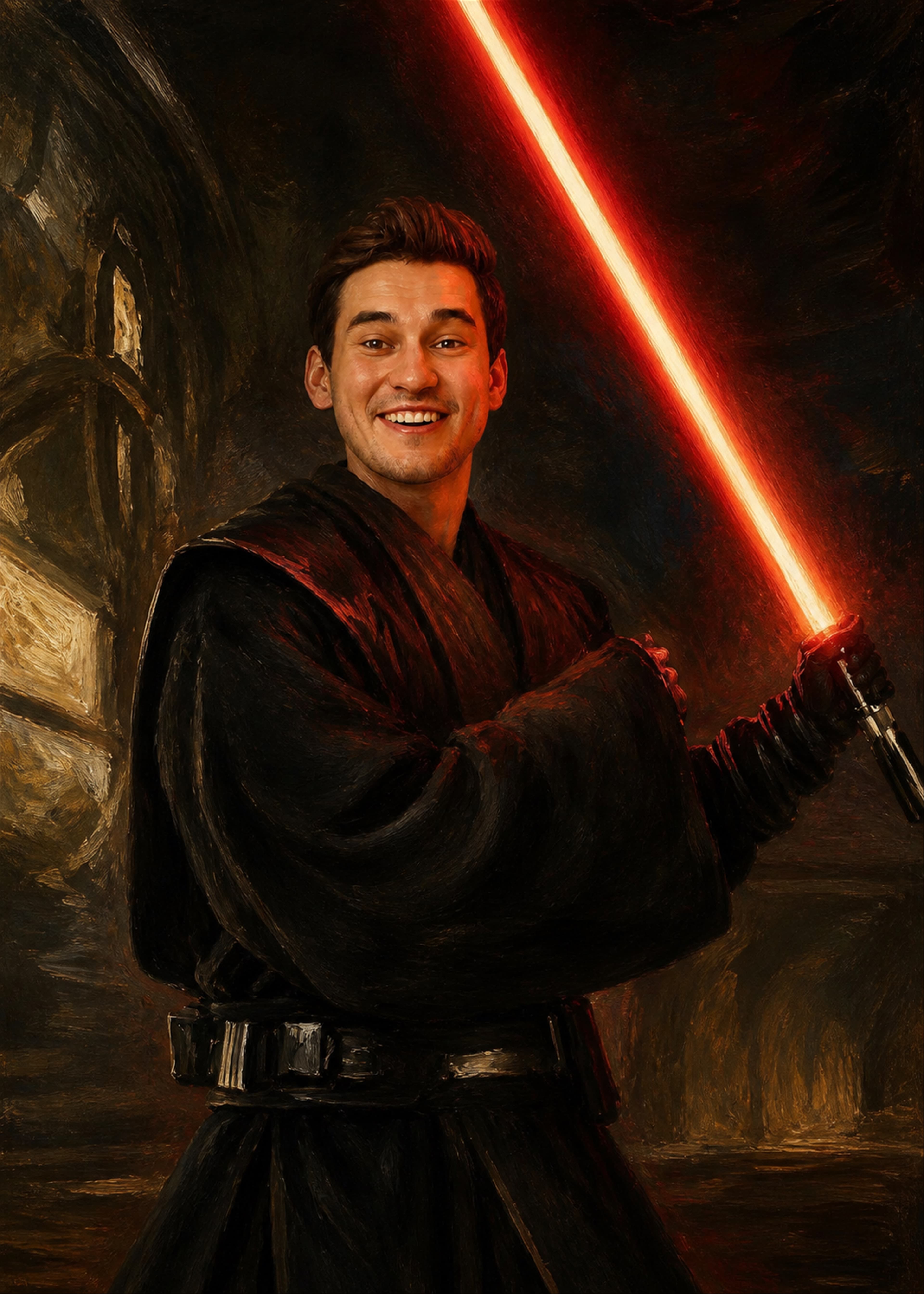 Darkforce Suit personalized human portrait