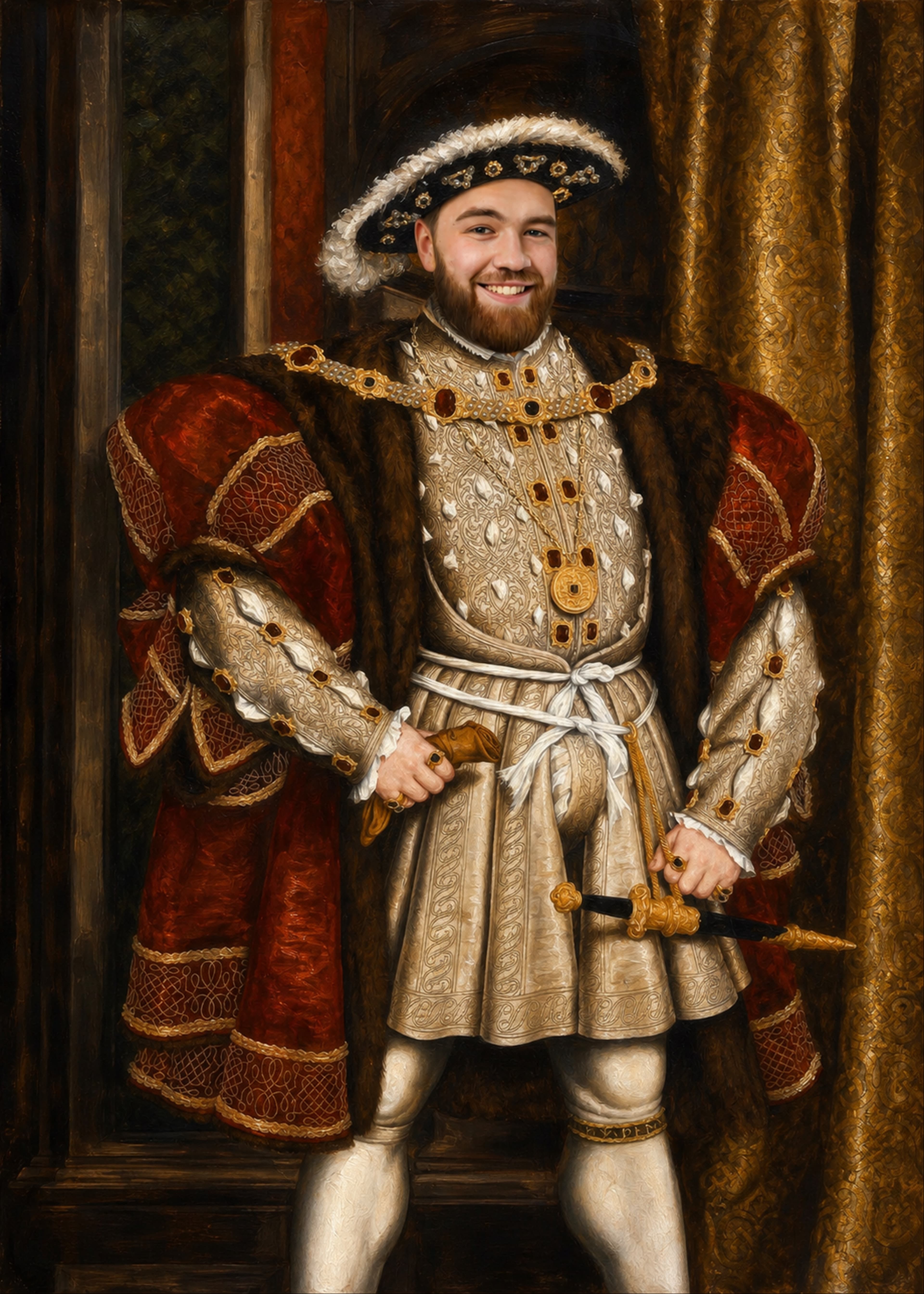 The Grand King personalized human portrait