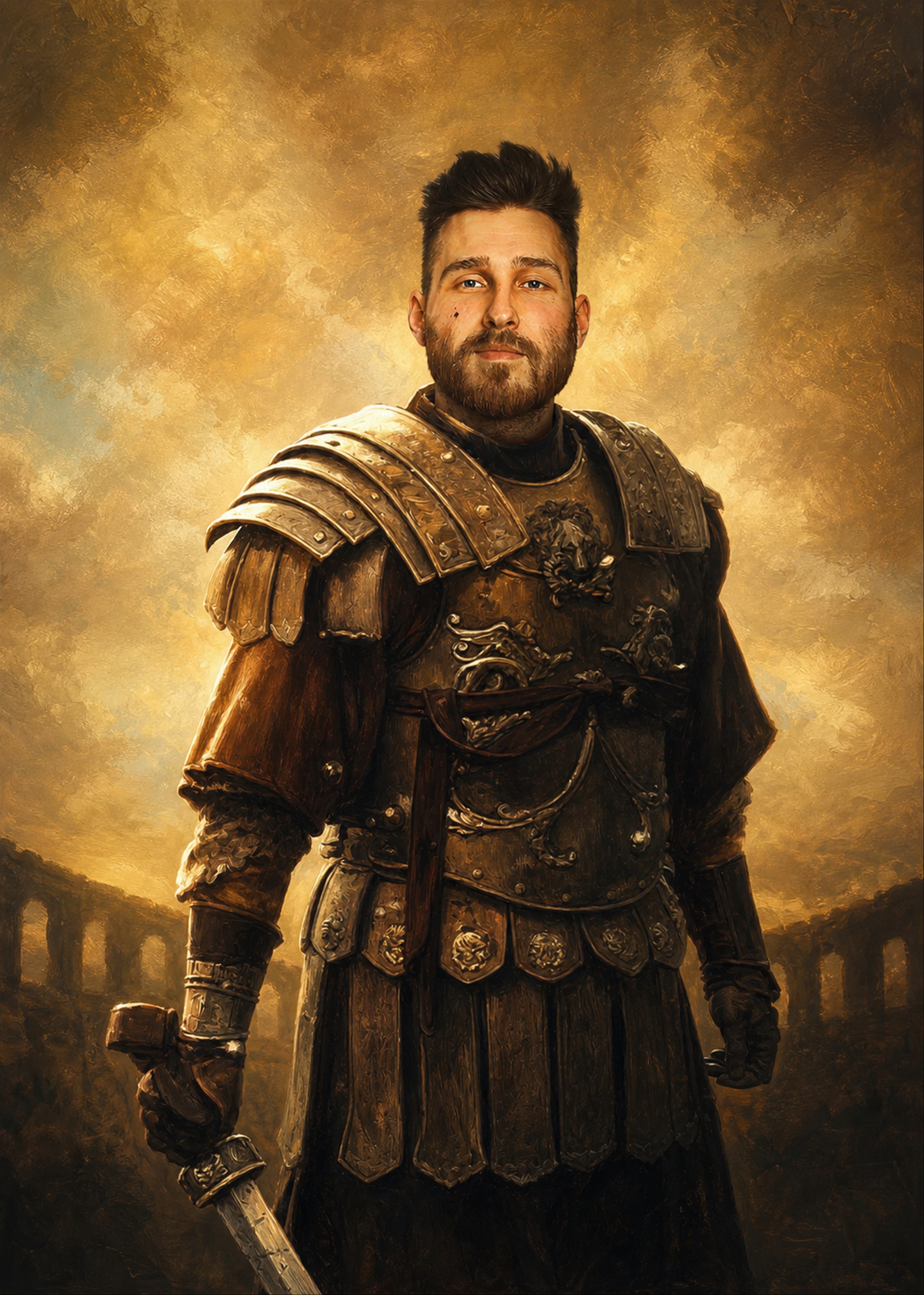 The Gladiator personalized human portrait