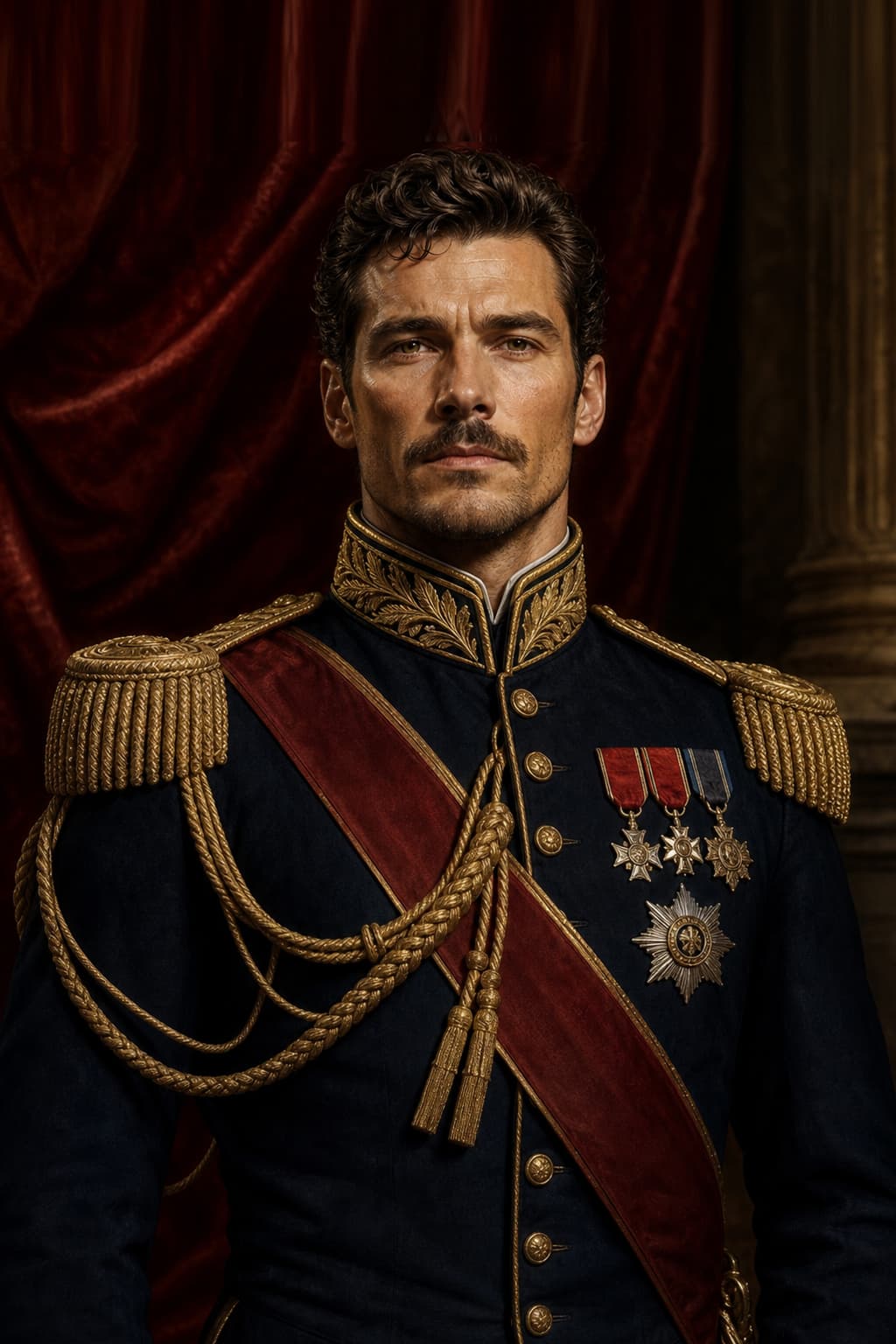 Royal Commander personalized human portrait