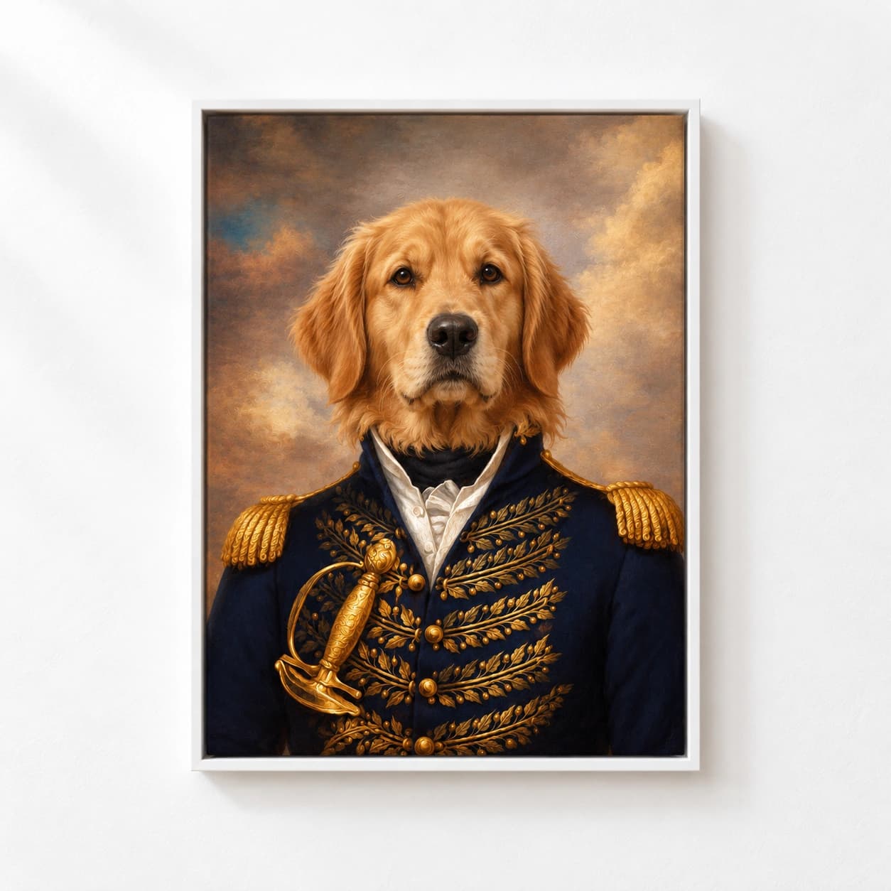 Admiral: white floating frame