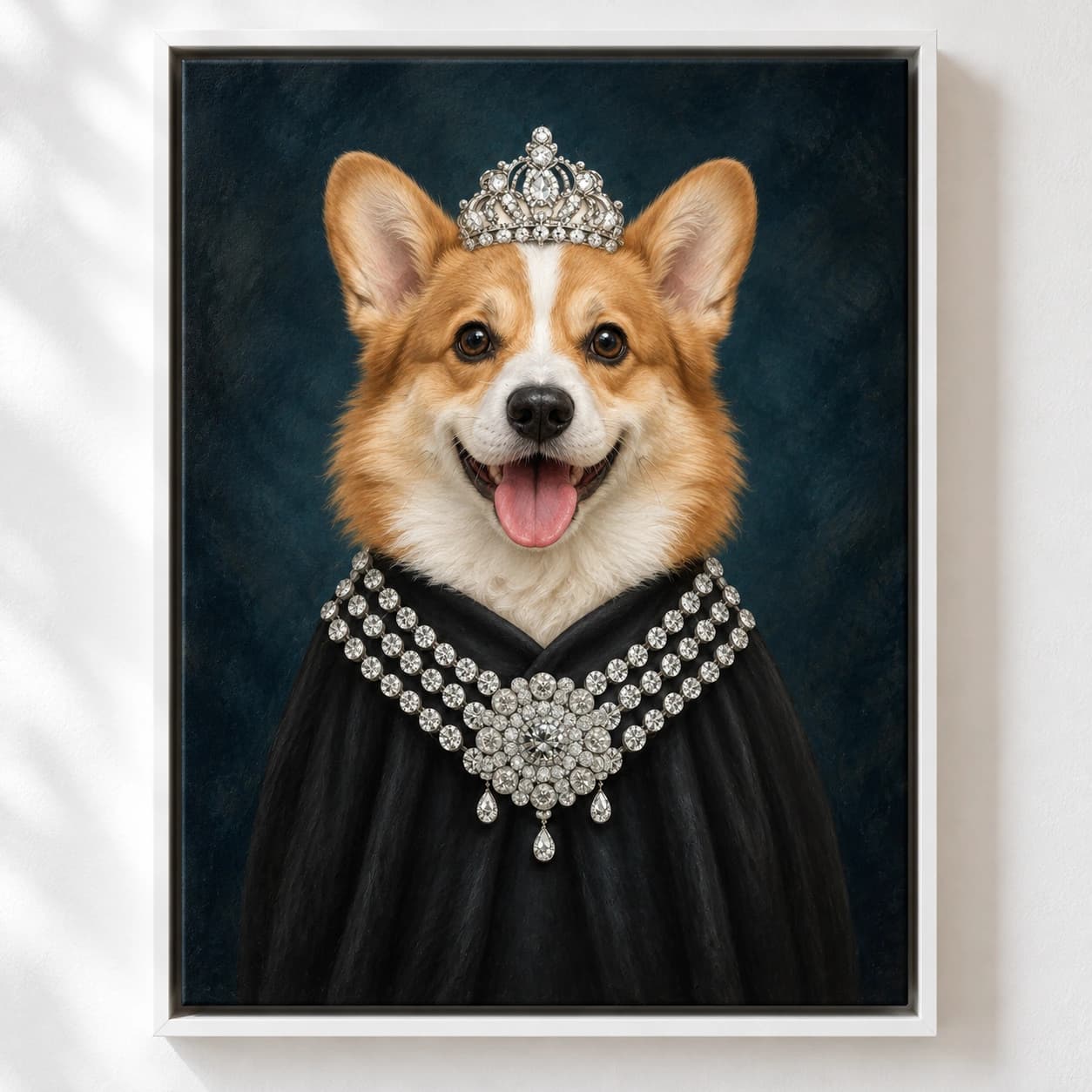 Classy Lady: white floating frame
