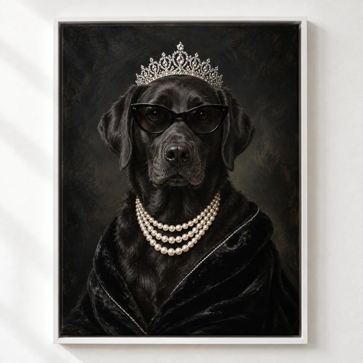Socialite: white floating frame
