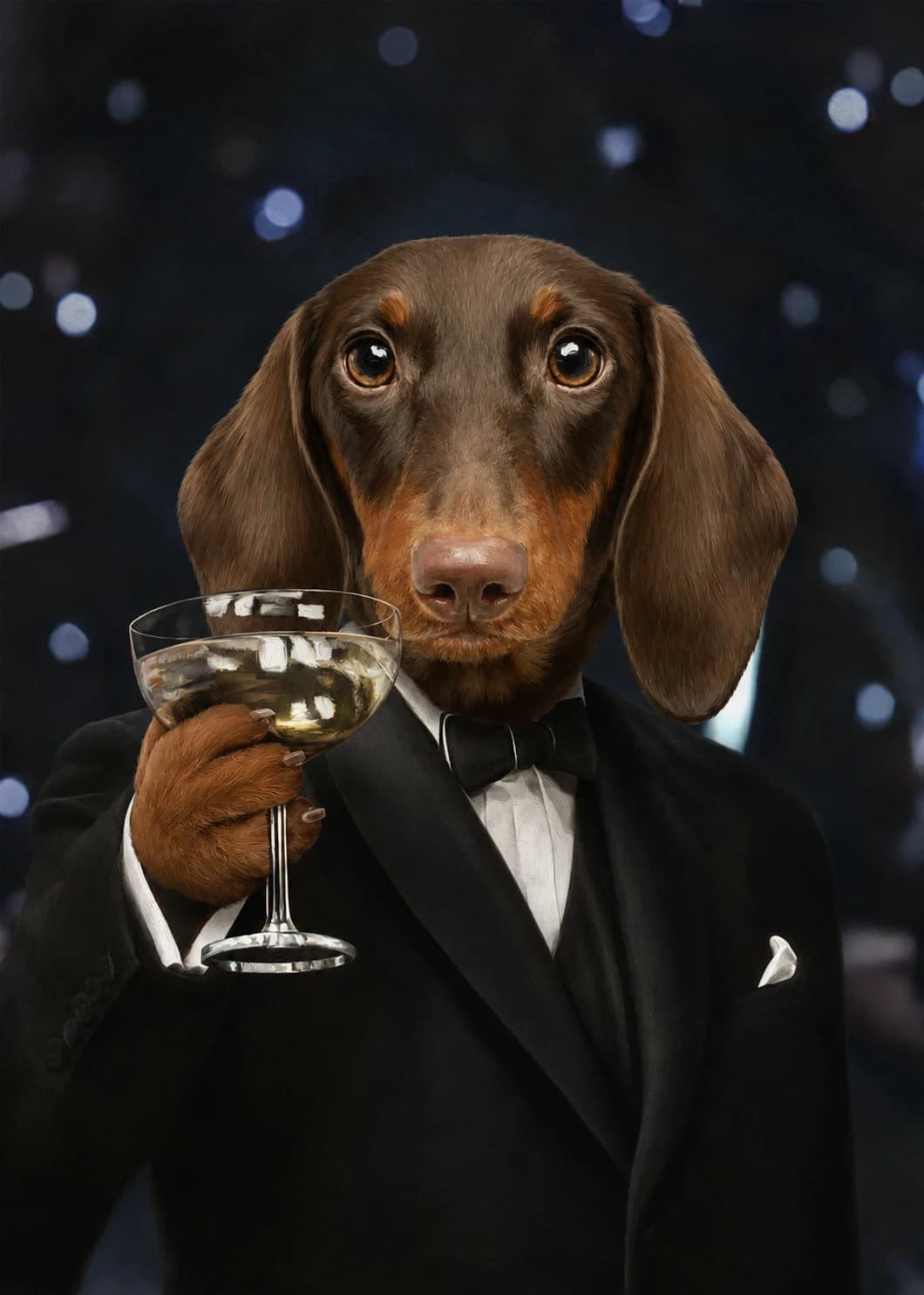 Cheers pet portrait style