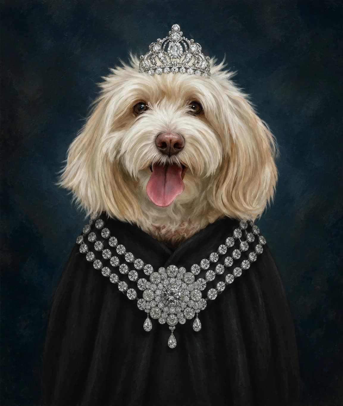 Classy Lady pet portrait style