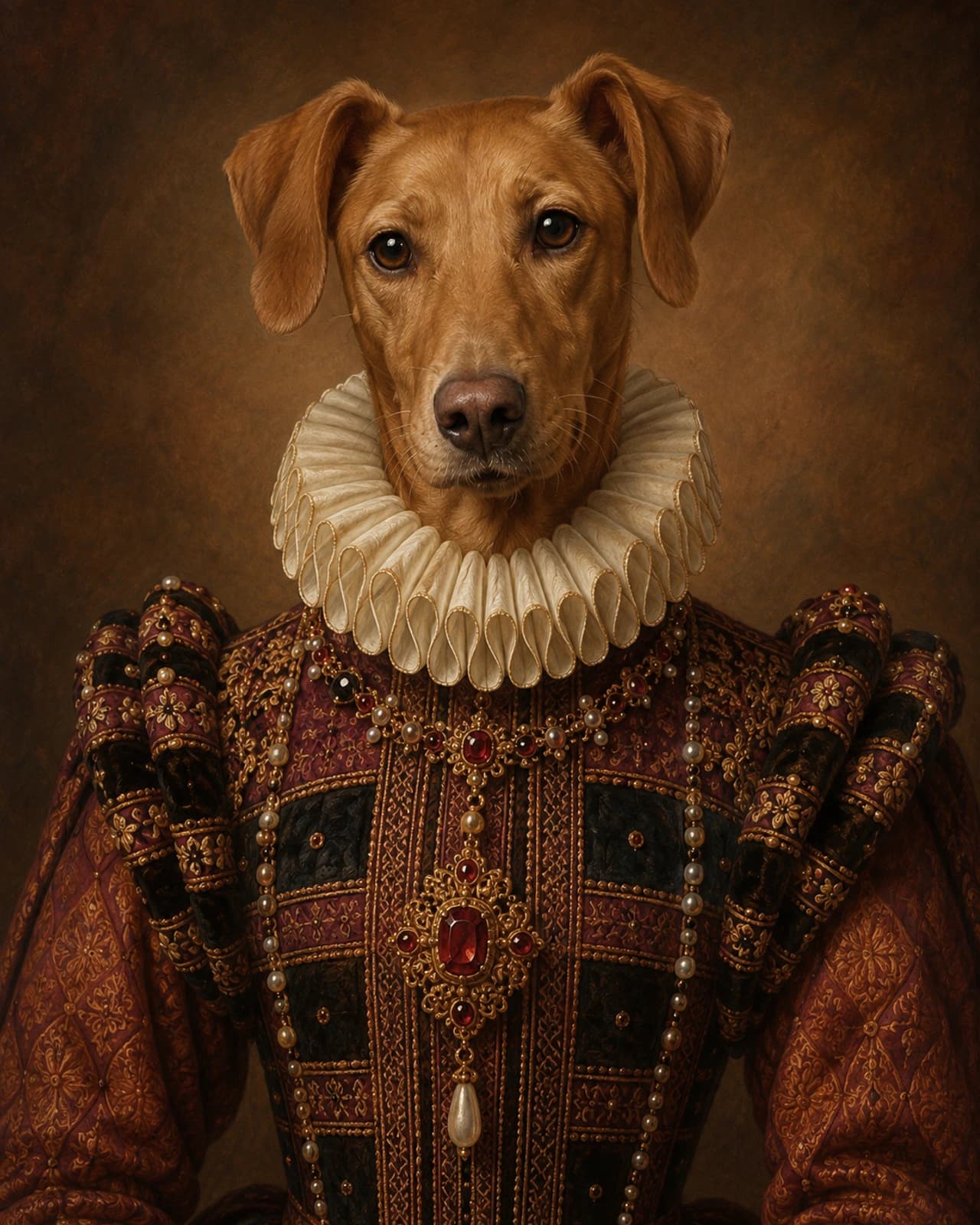 Countess pet portrait style