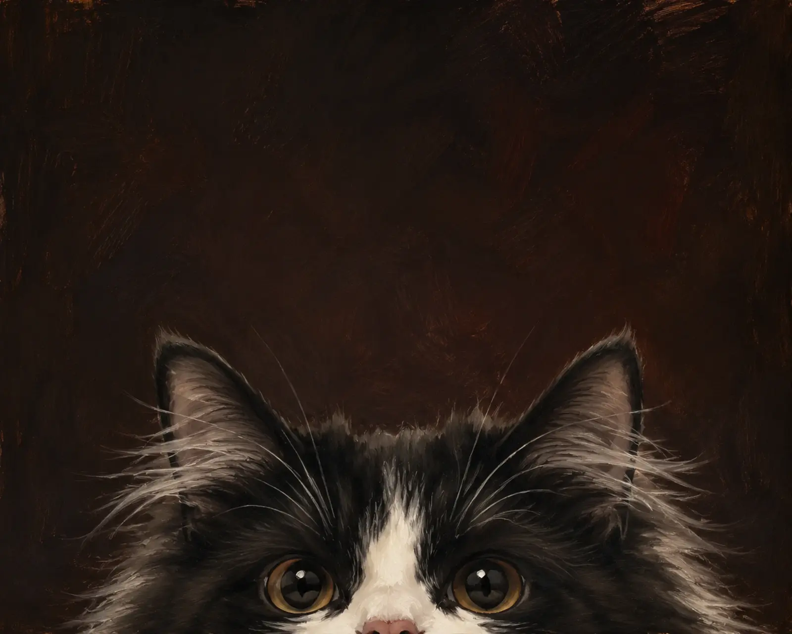 Hideaway custom pet portrait