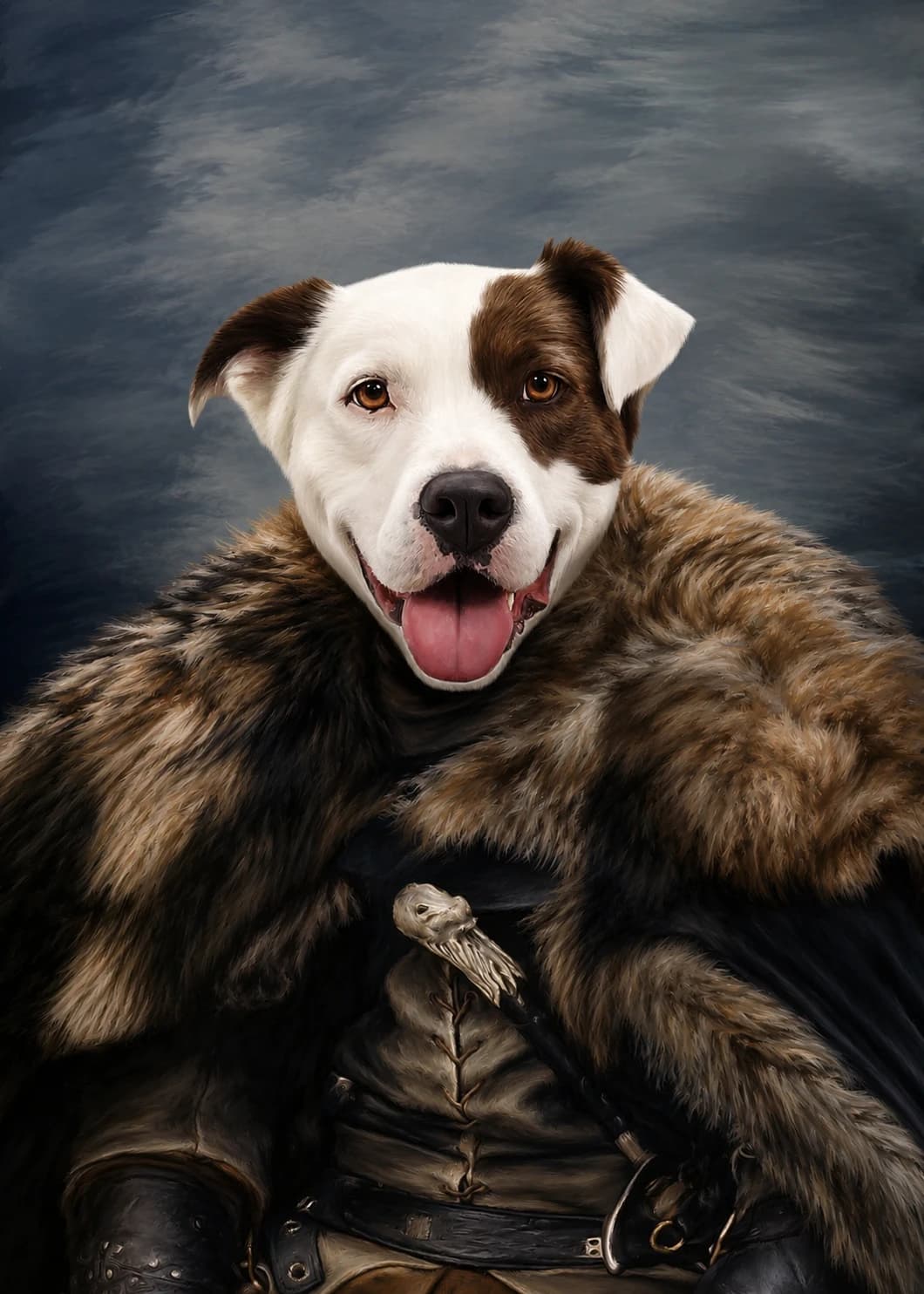 Jon Paw pet portrait style