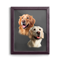 Thumbnail for Custom Pet Portraits (2 Pets)
