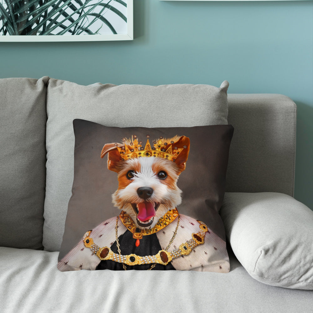 Customized Throw Pillow - Crowned King