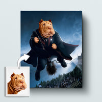 Thumbnail for Hairy Pawter Quidditch Pet Portrait