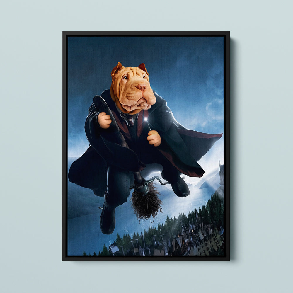 Hairy Pawter Quidditch Pet Portrait
