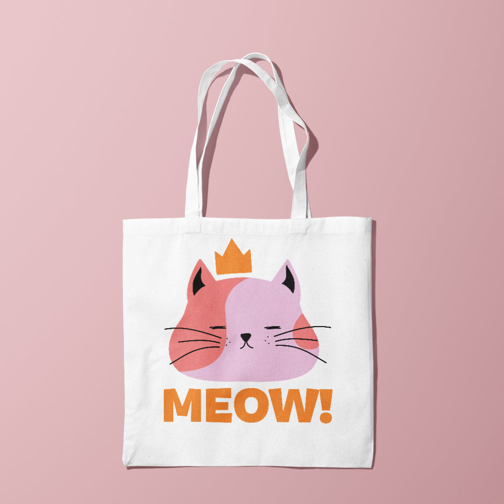 Canvas Tote Bag - Meow!