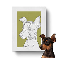 Thumbnail for Custom Modern Pet Sketch