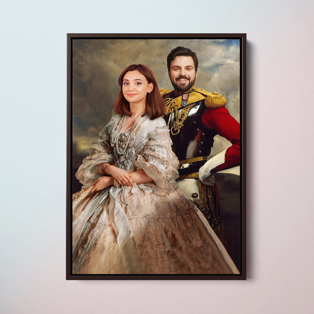 The Captain and The Empress - Custom Couple Portraits
