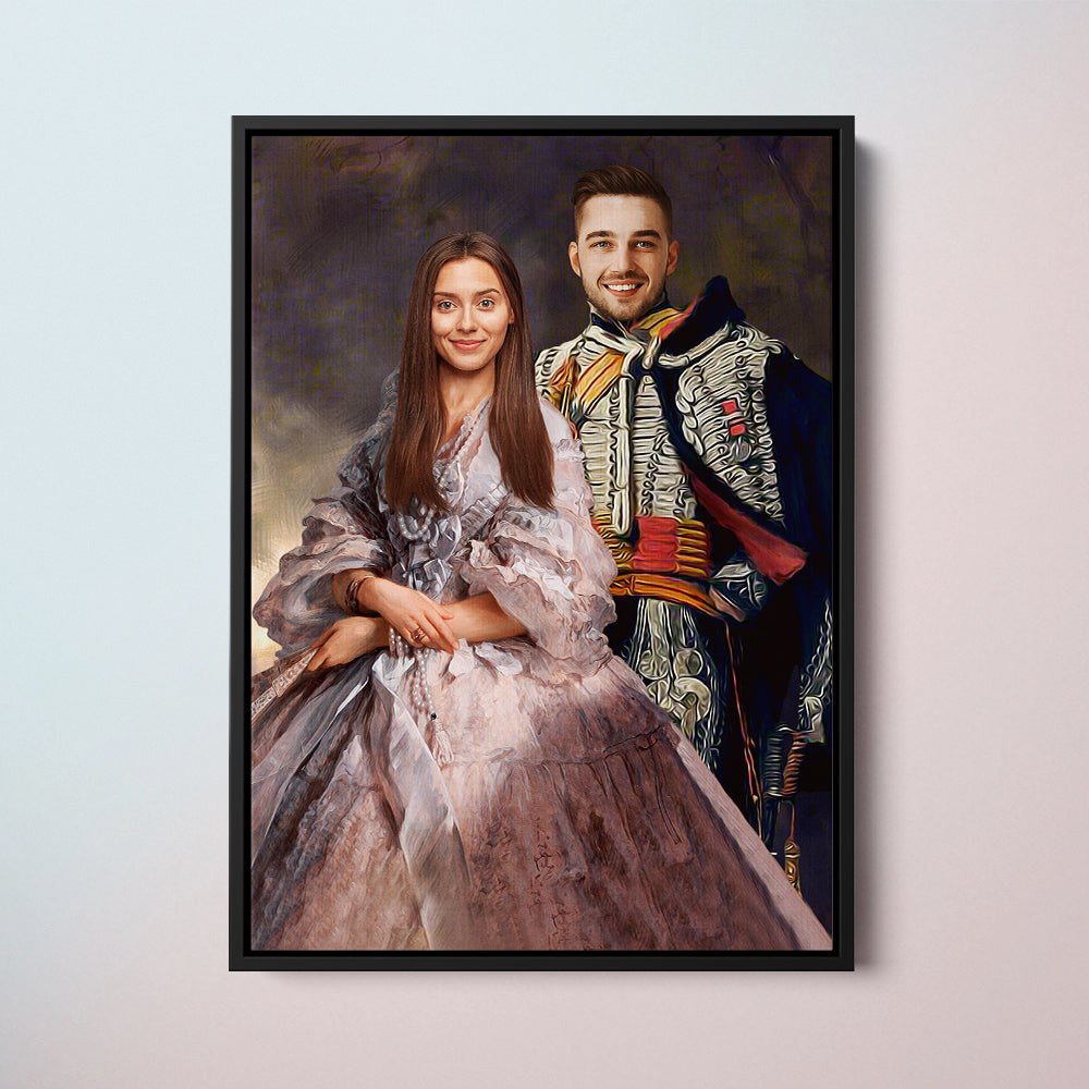 The Lieutenant and The Empress - Custom Couple Portraits