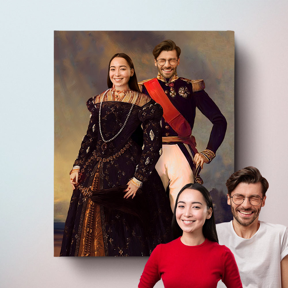 The Prince II & The Countess - Custom Couple Portraits