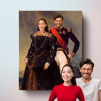 Thumbnail for The Prince II & The Countess - Custom Couple Portraits