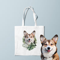 Thumbnail for Wreath Canvas Custom Tote Bag