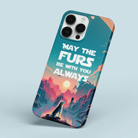 Thumbnail for May The Furs Be With You! Dark Side - Phone Case