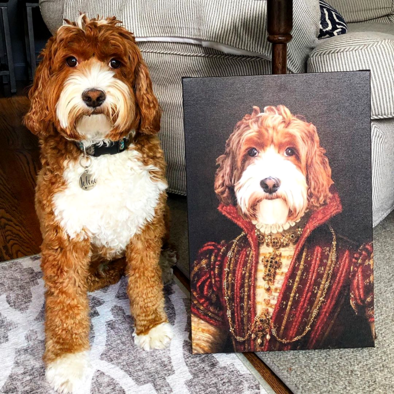 The Baroness Custom Pet Portrait - Pet Portraits
