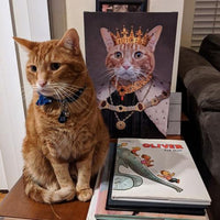 Thumbnail for Crowned King Custom Pet Portrait - Pet Portraits